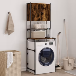 Grazie a questo mobile per lavatrice potete creare e utilizzare in modo ottimale spazio aggiuntivo nel bagno o nella sala lav ...