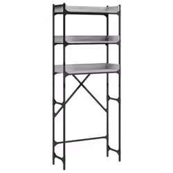 Scaffale per Lavatrice Grigio Sonoma 67x25x163 cm Multistratocod mxl 134310 - Vista aggiuntiva 2