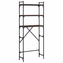 Scaffale per Lavatrice Rovere Marrone 67x25x163 cm Multistratocod mxl 86316 - Vista aggiuntiva 2