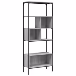 Libreria 5Ripiani Grigio Sonoma 76x33x188,5cm Legno Multistratocod mxl 85752 - Vista aggiuntiva 2