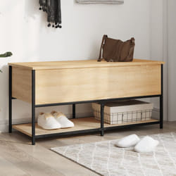 Panca Portaoggetti Rovere Sonoma 100x42,5x47 Legno Multistrato Vidaxl 85752
