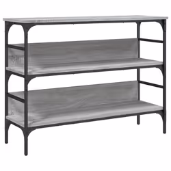 Tavolo Consolle Grigio Sonoma 100x32x75 cm in Legno Multistratocod mxl 134212 - Vista aggiuntiva 2