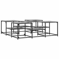 Tavolino Salotto Grigio Sonoma 121x121x40 cm Legno Multistratocod mxl 86232 - Vista aggiuntiva 2