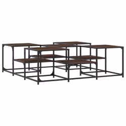 Tavolino Salotto Rovere Marrone 121x121x40 cm Legno Multistratocod mxl 110197 - Vista aggiuntiva 2