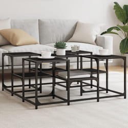 Vidaxl - Tavolino da Salotto Nero 91x91x40 cm in Legno Multistrato