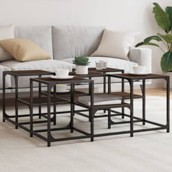 Vidaxl - Tavolino da Salotto Rovere Marrone 91x91x40cm Legno Multistrato