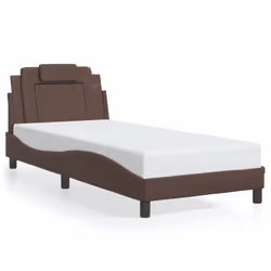 Giroletto con Testiera Marrone 80x200 cm in Similpellecod mxl 90913 - Vista aggiuntiva 2