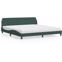 Godetevi una notte di sonno riposante con questo letto con il materasso! È un'accogliente aggiunta a qualsiasi camera da lett ...