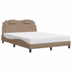 Letto con Materasso Cappuccino 120x200cm Similpellecod mxl 91668 - Vista aggiuntiva 2