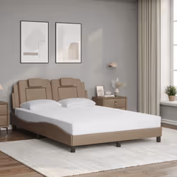 Letto con Materasso Cappuccino 120x200cm Similpellecod mxl 91668 - Vista aggiuntiva 3