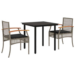 VidaXL 3213617 set mobili da esterno Grigio scuro