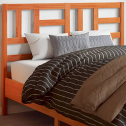 Testiera Marrone Cera 160 cm in Legno Massello di Pino Vidaxl 44540
