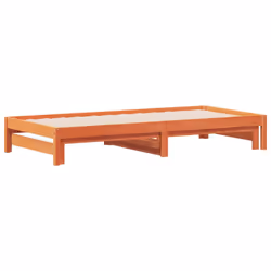 Divano con Letto Estraibile Marrone Cera 90x200cm Massello Pinocod mxl 89864 - Vista aggiuntiva 3