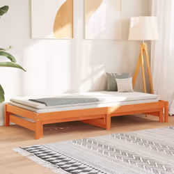 Questo versatile divano letto estraibile in legno può essere utilizzato come letto nella vostra camera da letto e si adatta p ...