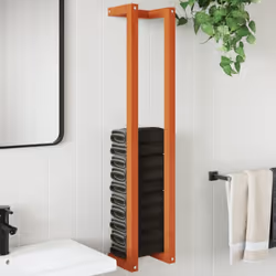 Ottimizzate lo spazio nel vostro bagno e aggiungete un tocco elegante con questo portasciugamani in legno! Materiale robusto: ...