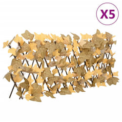 Traliccio Acero Artificiale Espandibile Arancione 5pz 180x30 cm - Vidaxl
