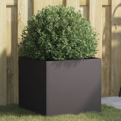 vidaXL Fioriera Nera 42x40x39 cm in Acciaio