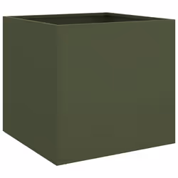 Fioriera Verde Oliva 49x47x46 cm in Acciaio Laminato a Freddocod mxl 88182 - Vista aggiuntiva 2