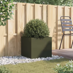Fioriera Verde Oliva 49x47x46 cm in Acciaio Laminato a Freddocod mxl 88182 - Vista aggiuntiva 3