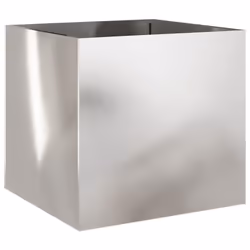 Fioriera Argento 49x47x46 cm in Acciaio Inoxcod mxl 89033 - Vista aggiuntiva 2