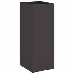 Fioriera Nera 32x27,5x75 cm in Acciaio Laminato a Freddocod mxl 88183 - Vista aggiuntiva 2