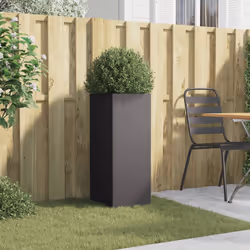 Fioriera Nera 32x27,5x75 cm in Acciaio Laminato a Freddocod mxl 88183 - Vista aggiuntiva 3