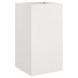 Fioriera Bianca 42x38x75 cm in Acciaio Laminato a Freddocod mxl 88185 - Vista aggiuntiva 2
