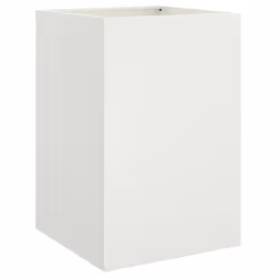 Fioriera Bianca 52x48x75 cm in Acciaio Laminato a Freddocod mxl 88187 - Vista aggiuntiva 2