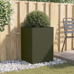 Fioriera Verde Oliva 52x48x75 cm in Acciaio Laminato a Freddocod mxl 88186 - Vista aggiuntiva 3