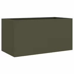 Fioriera Verde Oliva 62x30x29 cm in Acciaio Laminato a Freddocod mxl 88192 - Vista aggiuntiva 2