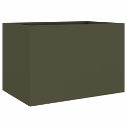 Fioriera Verde Oliva 62x40x39 cm in Acciaio Laminato a Freddocod mxl 112199 - Vista aggiuntiva 2