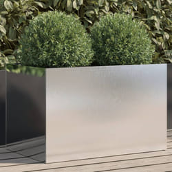Vidaxl - Fioriera Argento 62x40x39 cm in Acciaio Inox 57347