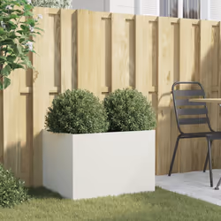 Fioriera Bianca 62x47x46 cm in Acciaio Laminato a Freddocod mxl 90385 - Vista aggiuntiva 3