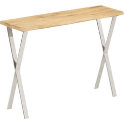 Tavolo Consolle Bordi Vivi 105x33x76 cm Legno Massello di Mango Vidaxl 21908