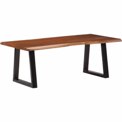 Aggiungete un tocco di eleganza al vostro soggiorno con questo tavolino da salotto alla moda. Legno massello di acacia: Il le ...