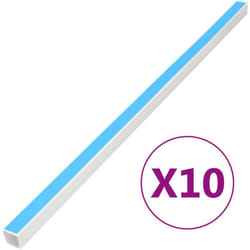vidaXL Canalina per Cavi Autoadesiva 40x40 mm 10 m in PVC