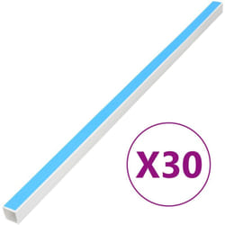 Canalina per Cavi Autoadesiva 33x33 mm 30 m in PVC vidaXL83405