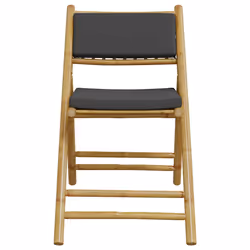 VidaXL 3208925 sedia da esterno Terrazzo Seduta imbottita Bamboo Grigio - Vista aggiuntiva 4