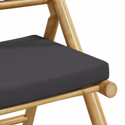 VidaXL 3208925 sedia da esterno Terrazzo Seduta imbottita Bamboo Grigio - Vista aggiuntiva 8