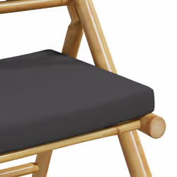VidaXL 3208926 sedia da esterno Terrazzo Seduta imbottita Bamboo Grigio - Vista aggiuntiva 8
