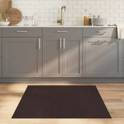 vidaXL Tappeto Rettangolare Marrone Scuro 100x100 cm in Bambù