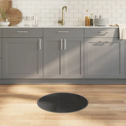 Vidaxl - Tappeto Rotondo Grigio 60 cm in Bambù