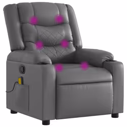 VidaXL 374126, Ecopelle, Grigio, Schiuma, 110 kg, 770 mm, 930 mm