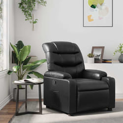 Poltrona Reclinabile Nera in Similpellecod mxl 132098