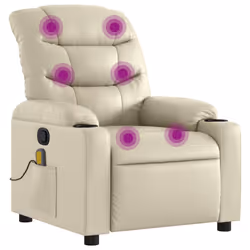 VidaXL 374141, Ecopelle, Crema, Schiuma, 110 kg, 755 mm, 930 mm