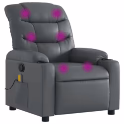 VidaXL 374143, Ecopelle, Grigio, Schiuma, 110 kg, 755 mm, 930 mm