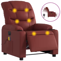 VidaXL 374144, Ecopelle, Rosso, Schiuma, 110 kg, 755 mm, 930 mm