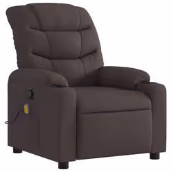 Poltrona Massaggiante Reclinabile Marrone Scuro in Tessutocod mxl 84148 - Vista aggiuntiva 3