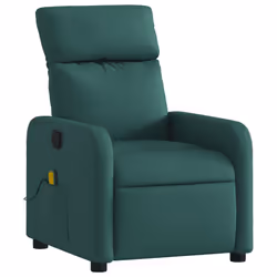 Poltrona Massaggiante Reclinabile Verde Scuro in Tessutocod mxl 84517 - Vista aggiuntiva 3