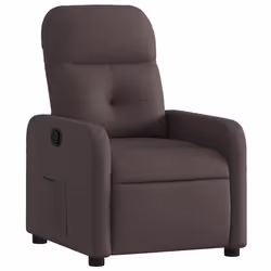 Poltrona Reclinabile Marrone Scuro in Tessutocod mxl 132106 - Vista aggiuntiva 2